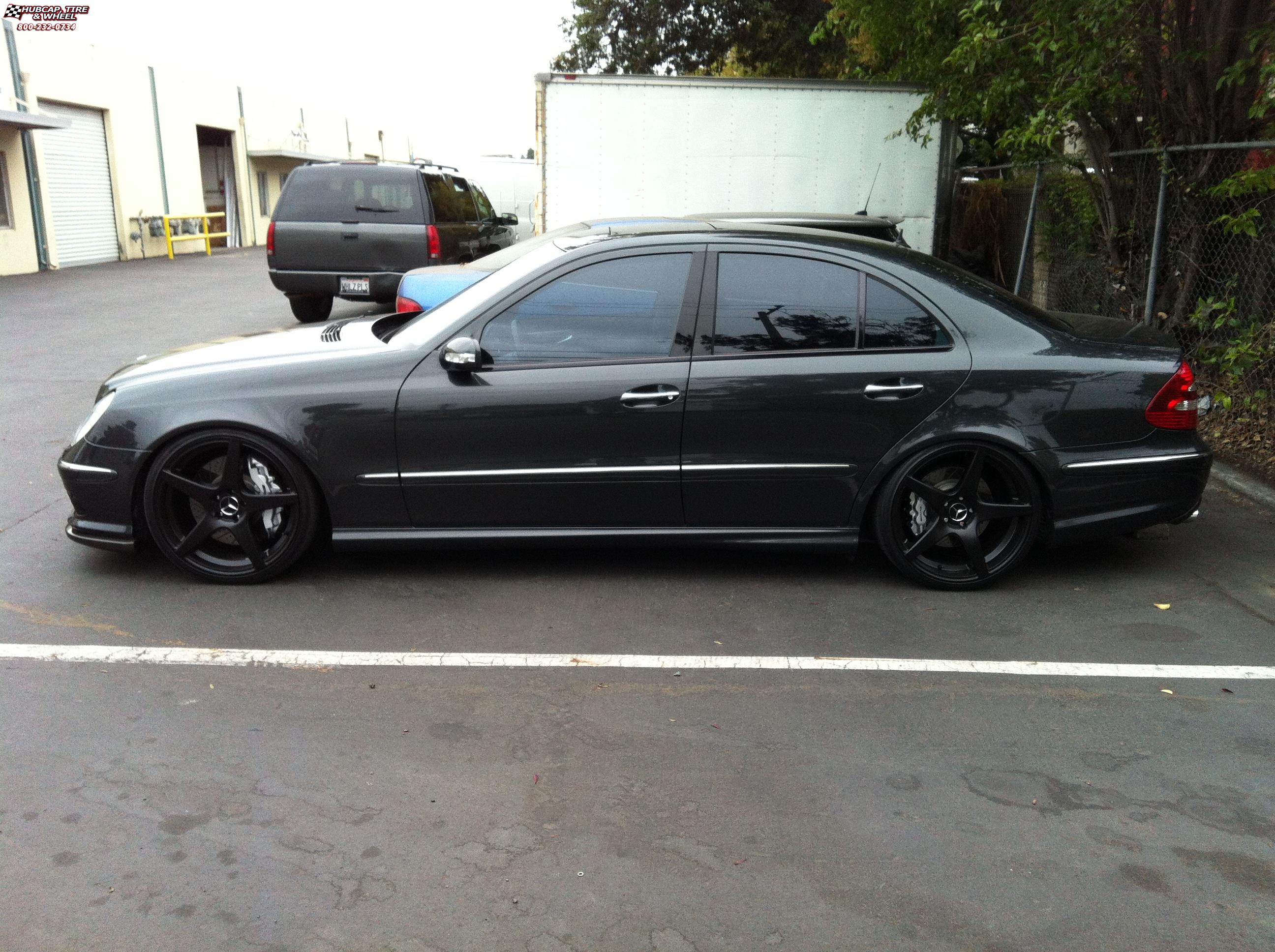 vehicle gallery/mercedes benz e63 niche gt 5 m133 20x85  Satin Black wheels and rims